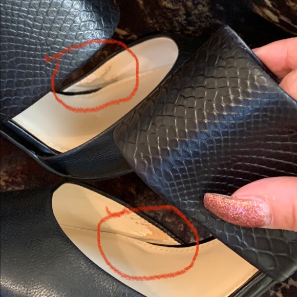 BANANA REPUBLIC GOOD CONDITION:  MULE BLACK PUMPS. - Picture 15 of 15